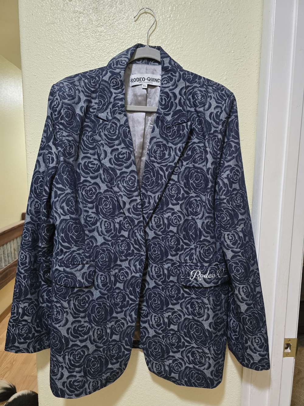 Rodeo Quincy Classic Rose Navy Floral Blazer Pants Also Available
